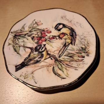 Blue Waters Engeland klein Petit Four bordje met mezen beschikbaar voor biedingen