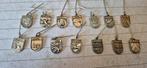14 vintage metal medailles pendant medallion, Ophalen of Verzenden, Zo goed als nieuw, Overige onderwerpen