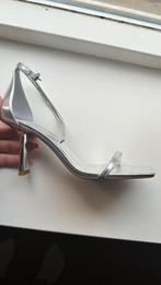 Zilveren open pump maat 38 NIEUW Zara, Overige kleuren, Zara, Nieuw, Ophalen of Verzenden