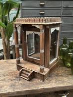 Authentieke houten vitrine tempel uit India, Ophalen of Verzenden, Zo goed als nieuw