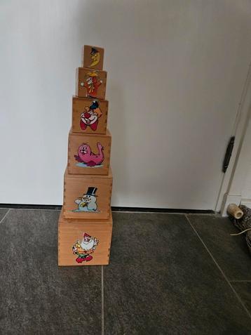 Houten Blokkentoren met Dieren beschikbaar voor biedingen