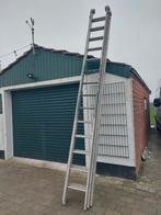 Aluminium ladder 10m+, Doe-het-zelf en Verbouw, Ladders en Trappen, Ophalen, Gebruikt, Ladder, Opvouwbaar of Inschuifbaar
