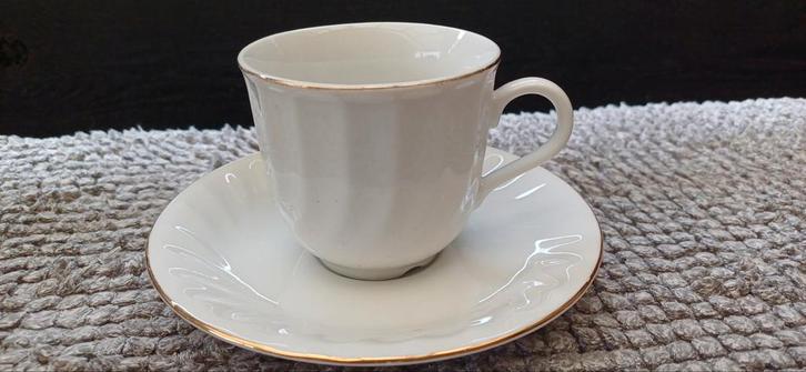 Vintage Hebei Porselein Kop en Schotel Set, Antiek en Kunst, Antiek | Servies los, Ophalen of Verzenden
