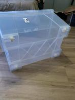 2x IKEA SAMLA opbergbak met deksel en wielen, Doe-het-zelf en Verbouw, Kratten en Dozen, Ophalen, Gebruikt, 40 tot 60 cm, Bak of Kist