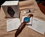 Fossil Q Explorist 3e Generatie – Smartwatch in Topstaat!, Overige merken, Leer, Staal, Polshorloge