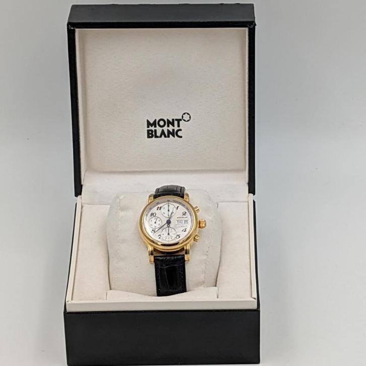 Montblanc Meisterstuck 4810 ref 7016 horloge chronograaf, Sieraden, Tassen en Uiterlijk, Horloges | Heren, Zo goed als nieuw