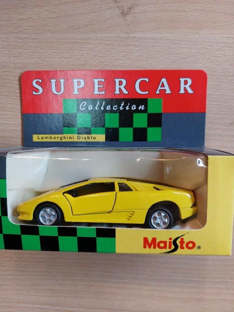 Lamborghini Diablo 1:43 - Maisto, Hobby en Vrije tijd, Modelauto's | 1:43, Ophalen, Zo goed als nieuw, Auto