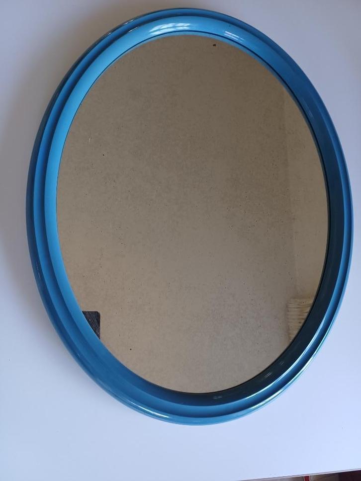 Vintage tiger spiegel groot model, Huis en Inrichting, Woonaccessoires | Spiegels, Gebruikt, Minder dan 100 cm, Overige vormen