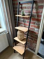 Stijlvol wandrek / bloemenrek - 165cm hoog Zwart/Hout, Ophalen, Zo goed als nieuw