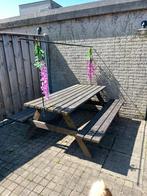 Picknicktafel 180cm bruin, gamma, Ophalen, Gebruikt, Inklapbaar, Rechthoekig
