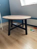 Houten ronde tafel voor 6 personen, Huis en Inrichting, Tafels | Eettafels, Ophalen, Gebruikt, 100 tot 150 cm, Rond