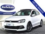 Volkswagen Polo 1.2 TSI R-Line 1eEIG PANO NAV BT STOELVW PDC, Stof, Gebruikt, Zwart, 4 cilinders
