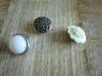 3x chunk / click buttons - brons - roomwit - past op Noosa, Sieraden, Tassen en Uiterlijk, Armbanden, Ophalen of Verzenden, Zo goed als nieuw