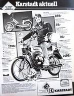 5 vintage advertenties reclames Karstadt 75-82 brommer motor, Verzenden, Gebruikt, Auto's