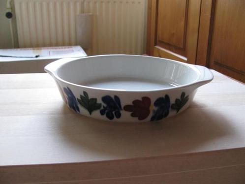 Boerenbont rond ovenschaaltje met greepjes Boerenbond, Huis en Inrichting, Keuken | Servies, Gebruikt, Schaal of Schalen, Boerenbont