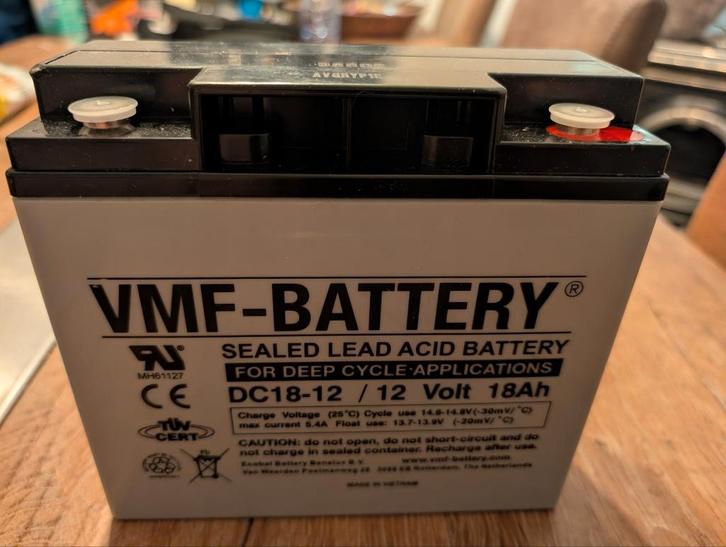 VMF-BATTERY DC18-12 12V 18Ah Accu - NIEUW, Doe-het-zelf en Verbouw, Overige Doe-het-zelf en Verbouw, Nieuw, Ophalen of Verzenden