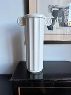 Vaas vase design vaas pilaar hk living, Wit, Aardewerk of Porselein, Ophalen of Verzenden, Zo goed als nieuw