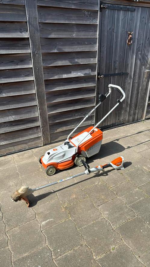 Stihl gras- en bosmaaier, Tuin en Terras, Grasmaaiers, Zo goed als nieuw, Cirkelmaaier, Ophalen