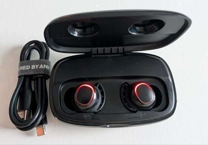 Mpow Model BH437A M30 | Zwart | Doos Oplaadkabel USB-C, Telecommunicatie, Mobiele telefoons | Oordopjes, Gebruikt, In gehoorgang (in-ear)