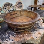 Houten schalen, Ophalen, Nieuw, Rond, Hout