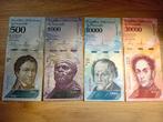 4 Bankbiljetten Venezuela UNC, Postzegels en Munten, Bankbiljetten | Amerika, Ophalen of Verzenden, Zuid-Amerika, Setje