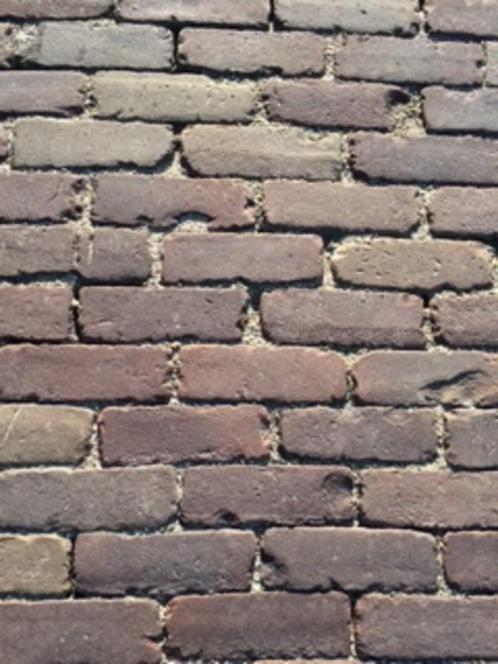 oud gebakken klinkers dikformaat paars genuanceerd, Tuin en Terras, Tegels en Klinkers, Gebruikt, Klinkers, Keramiek, 10 m² of meer