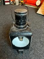 Zware handseinlamp DB met oliebrander (bieden vanaf 45,00), Verzamelen, Overige typen, Gebruikt, Ophalen of Verzenden, Trein