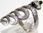 Schitterende Sterling Zilver Slangen Ring, Sieraden, Tassen en Uiterlijk, Antieke sieraden, Verzenden, Zilver, Ring, Met edelsteen