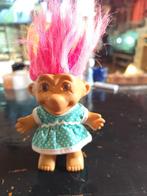 Vintage Troll Pop met Roze Haar, Kinderen en Baby's, Speelgoed | Poppen, Ophalen of Verzenden, Gebruikt, Overige typen