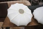 Sfeervolle hanglamp stof lampion creme Ø50 cm., Ophalen of Verzenden, Gebruikt, Stof