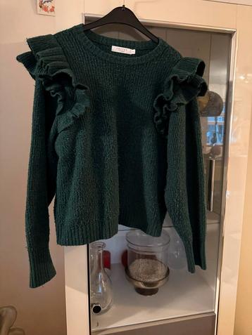 Groene trui met ruches - Costes maat M beschikbaar voor biedingen