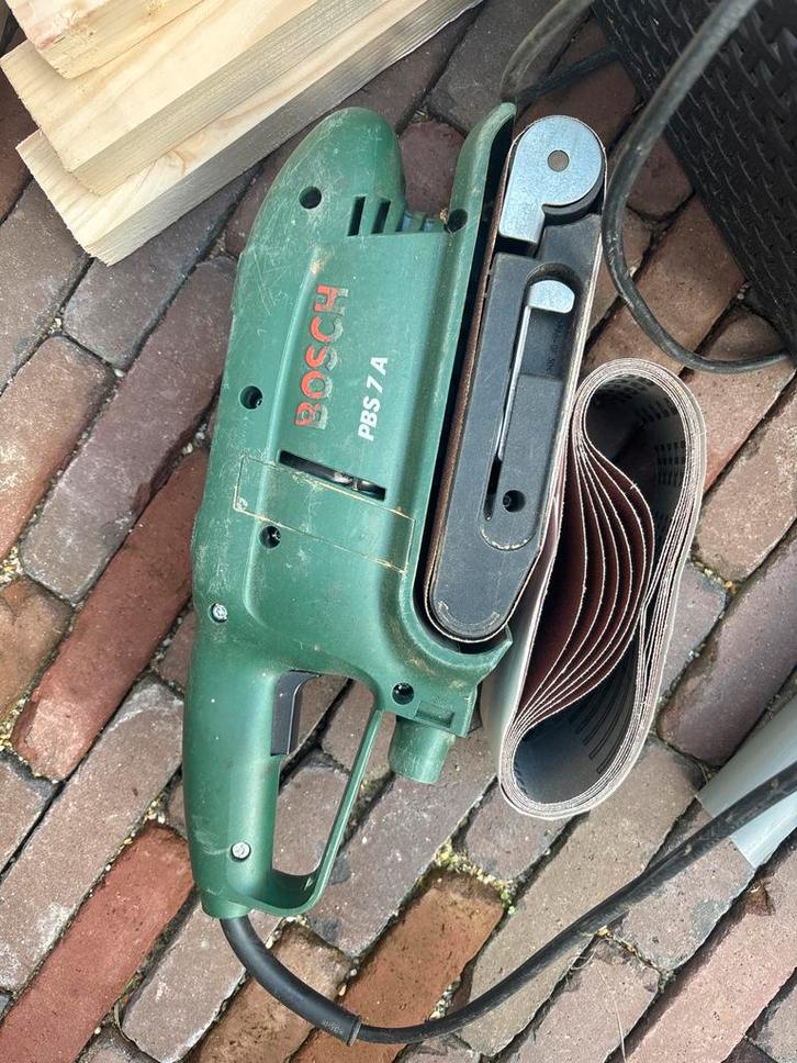 Bosch Bandschuurmachine, Doe-het-zelf en Verbouw, Gereedschap | Schuurmachines, Gebruikt, Bandschuurmachine, 600 tot 1200 watt