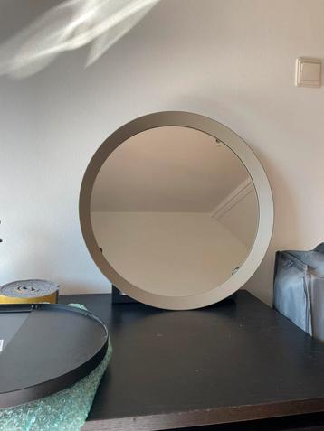 Ronde spiegel grijs/beige Langesund van Ikea beschikbaar voor biedingen