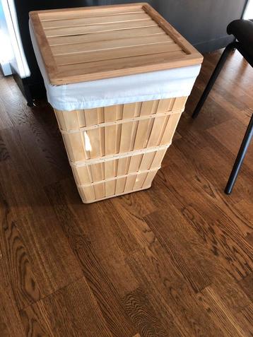 Ikea Houten Wasmand met Zak - 2 beschikbaar beschikbaar voor biedingen