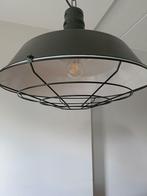2x Crate & Cargo Hanglamp Fabriek Zwart, Huis en Inrichting, Ophalen, Zo goed als nieuw, Metaal, Minder dan 50 cm