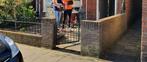 Tuinhek met poort en sierdeel, Tuin en Terras, Ophalen, Met poort, Gebruikt, Tuinhek