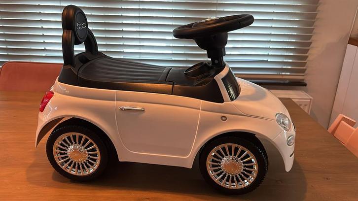 Eco Toys Fiat 500 Wit Loopauto, Kinderen en Baby's, Speelgoed | Buiten | Accuvoertuigen, Zo goed als nieuw, Ophalen