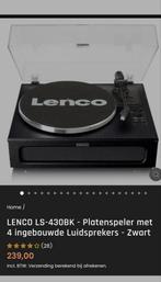 Lenco LS-430BK Platenspeler - Nieuw!, Ophalen, Nieuw, Platenspeler