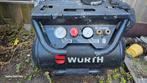 Wurth Compressor 10 Bar, Doe-het-zelf en Verbouw, Compressors, Gebruikt, 10 bar of meer, Ophalen of Verzenden, Minder dan 200 liter/min
