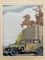 Klassieke auto afbeelding Humber Snipe Sports Saloon. 1930., Ophalen of Verzenden, Gebruikt, Auto's