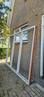 hardhout kozijn 240 hoog 235 breed., Doe-het-zelf en Verbouw, Kozijnen en Schuifpuien, Ophalen, Gebruikt, Hout, Raamkozijn