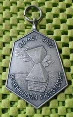 Medaille :  9e. Eenhoorn Fietstocht , 28-mei 1987 ( Dr), Nederland, Overige materialen, Ophalen of Verzenden