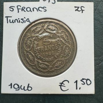 Tunesië 5 francs 1946