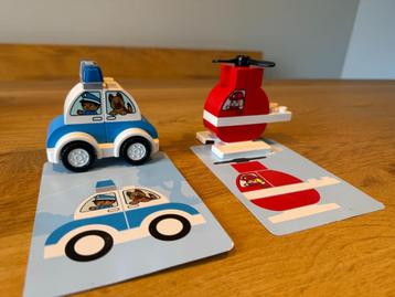 Lego Duplo set 10957 – Brandweerhelikopter en politiewagen beschikbaar voor biedingen