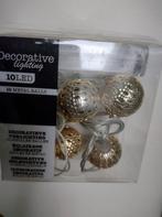 Decoratieve LED verlichting - 10 metalen ballen, Ophalen, Gebruikt