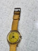 Gele Vintage Polshorloge dames, Ophalen of Verzenden, Gebruikt