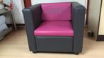 Kinderfauteuil grijs roze met naam Amber, Ophalen of Verzenden, Zo goed als nieuw, Minder dan 50 cm