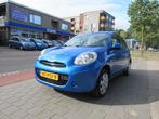 NISSAN Micra 1.2 80pk Acenta Clima 5-Drs, Voorwielaandrijving, Euro 5, Stof, Blauw