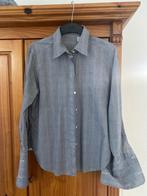 Blouse grijs licht geruit, Kleding | Dames, Verzenden, Van Laack, Maat 42/44 (L), Zo goed als nieuw
