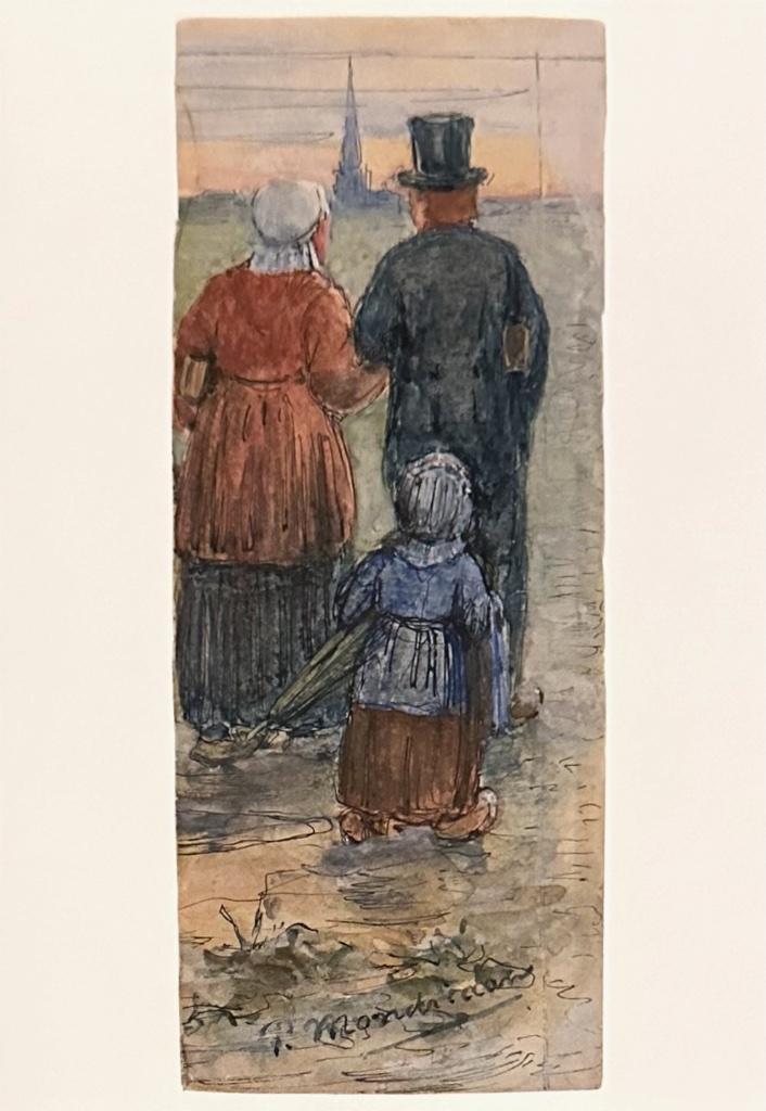 0566  PIET MONDRIAAN ~ de kerkgang 1898, Verzamelen, Ansichtkaarten | Themakaarten, Ongelopen, 1980 tot heden, Overige thema's